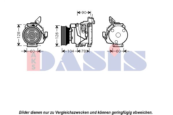 AKS DASIS Компрессор, кондиционер 850397N